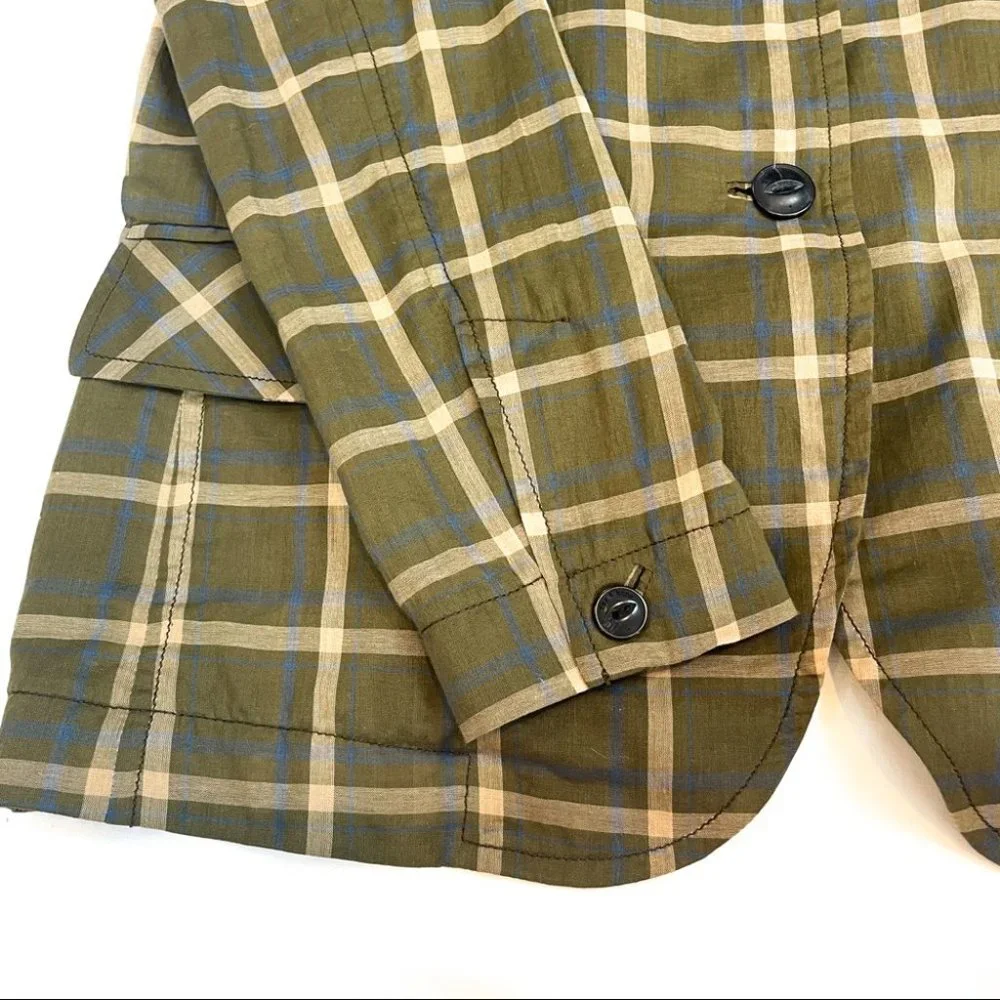 Rag and Bone Sybil Blazer Plaid Green (Size 0) - Picture 10 of 13